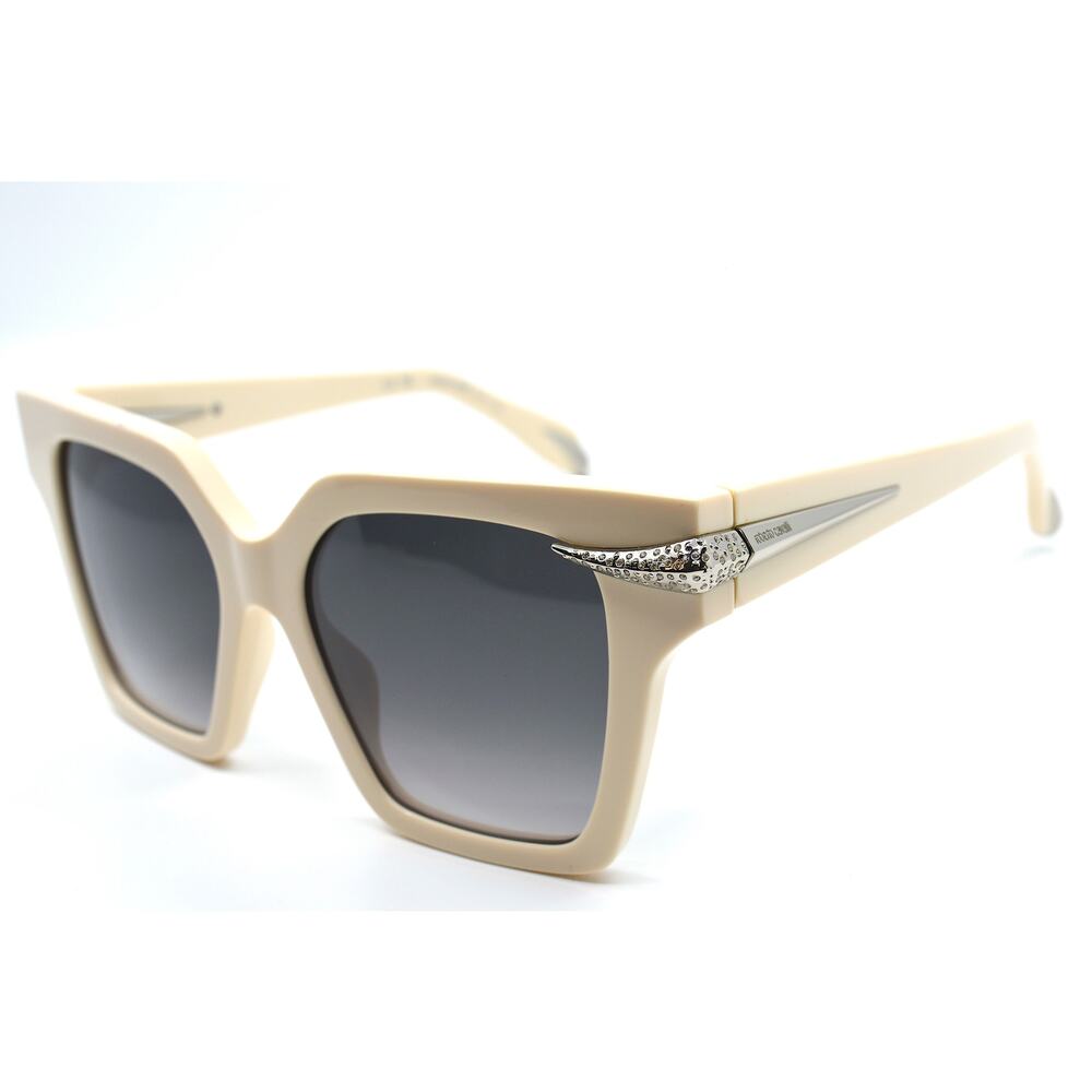 NEW ROBERTO CAVALLI SRC002S 09X7 IVORY GREY GRADIENT AUTHENTIC SUNGLASSES - Picture 11 of 12